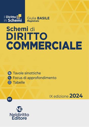 Schemi di diritto commerciale - Giulia Basile - Libro Neldiritto Editore 2024, Il diritto in schemi | Libraccio.it