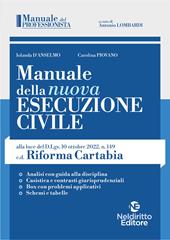 Manuale della nuova esecuzione civile, alla luce della c.d. Riforma Cartabia