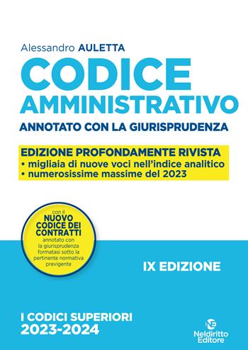 Codice amministrativo. Annotato con la giurisprudenza-Domande e risposte di diritto amministrativo - Roberto Garofoli, Alessandro Auletta - Libro Neldiritto Editore 2023 | Libraccio.it