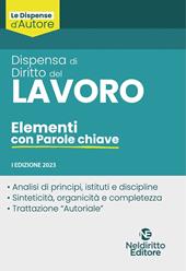 Dispensa di diritto del lavoro. Elementi con parole chiave