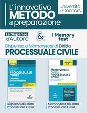 Kit dispensa d'autore: Diritto processuale civile-Memorytest di diritto processuale civile. L'innovativo metodo di preparazione. Nuova ediz.