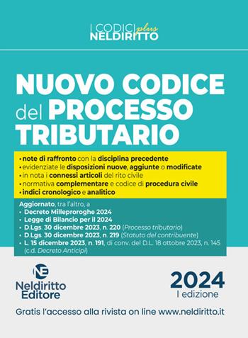 Codice del processo tributario - Fabio Russo - Libro Neldiritto Editore 2024, Codici plus | Libraccio.it