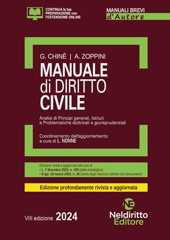 Manuale di diritto civile - Giuseppe Chiné, Andrea Zoppini - Libro Neldiritto Editore 2023, Manuali brevi d'autore | Libraccio.it