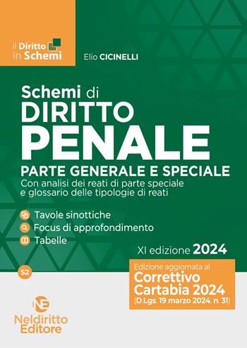 Schemi di diritto penale. Parte generale e speciale - Giorgia Villa, Ruben Di Stefano - Libro Neldiritto Editore 2024 | Libraccio.it