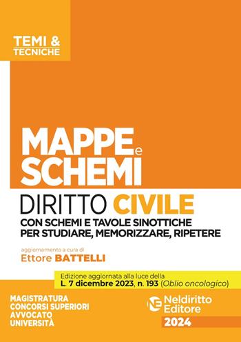 Mappe e schemi di diritto civile  - Libro Neldiritto Editore 2024 | Libraccio.it