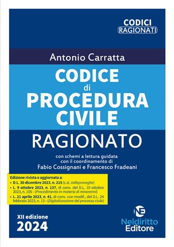 Codice di procedura civile ragionato - Antonio Carratta - Libro Neldiritto Editore 2024 | Libraccio.it