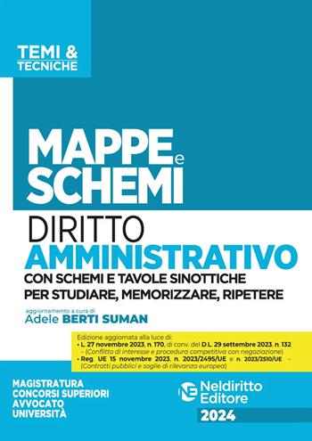 Mappe e schemi di diritto amministrativo. Nuova ediz.  - Libro Neldiritto Editore 2024 | Libraccio.it