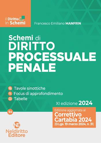 Schemi di diritto processuale penale - Daniela Rocchi - Libro Neldiritto Editore 2024 | Libraccio.it