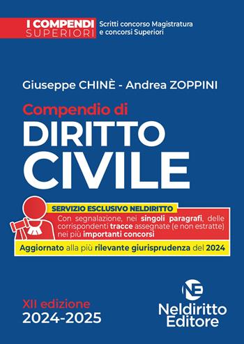 Compendio di diritto civile 2024-2025 - Giuseppe Chiné, Andrea Zoppini, Andrea Zoppini - Libro Neldiritto Editore 2024 | Libraccio.it