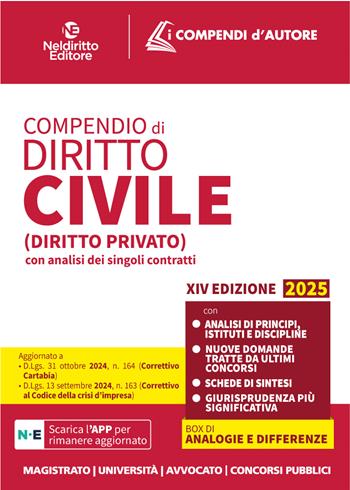 Compendio di diritto civile  - Libro Neldiritto Editore 2025 | Libraccio.it