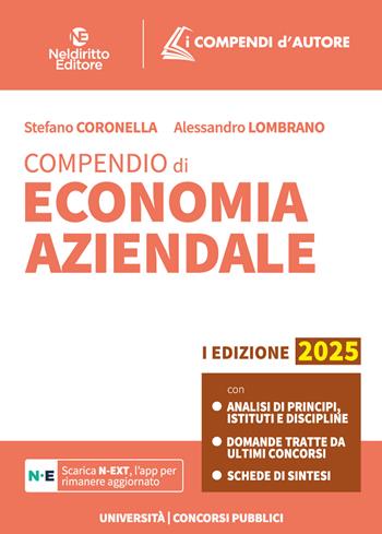 Compendio di economia aziendale 2025 - Stefano Coronella, Alessandro Lombardo - Libro Neldiritto Editore 2025, I compendi d'autore | Libraccio.it