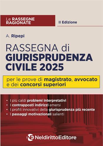 Rassegna ragionata di diritto civile 2025 - A. Ripepi - Libro Neldiritto Editore 2025, Le rassegne ragionate | Libraccio.it