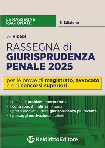 Rassegna ragionata di diritto penale 2025 - A. Ripepi - Libro Neldiritto Editore 2025, Le rassegne ragionate | Libraccio.it