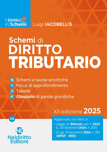 Schemi di diritto tributario - Luigi Iacobellis - Libro Neldiritto Editore 2025 | Libraccio.it