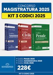 Kit 3 codici 2025: Civile-Penale-Amministrativo
