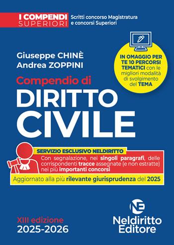 Compendio superiore di Diritto Civile 2025-2026 per il concorso in magistratura e per i concorsi superiori  - Libro Neldiritto Editore 2025 | Libraccio.it