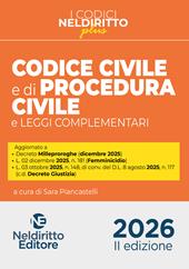 Codice civile e di procedura civile plus 2026. Con espansione online