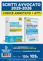 Kit codice amministrativo annotato con la giurisprudenza per l'esame di avvocato + Atti 2025-2026