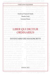 Liber qui dicitur ordinarius. Inventario dei manoscritti