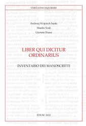 Liber qui dicitur ordinarius. Inventario dei manoscritti