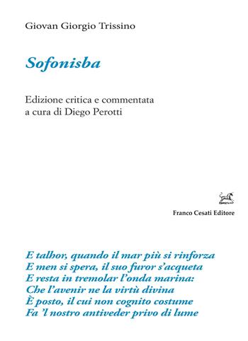 Sofonisba. Ediz. critica - Giovan Giorgio Trissino - Libro Cesati 2023, Filologia e ordinatori | Libraccio.it