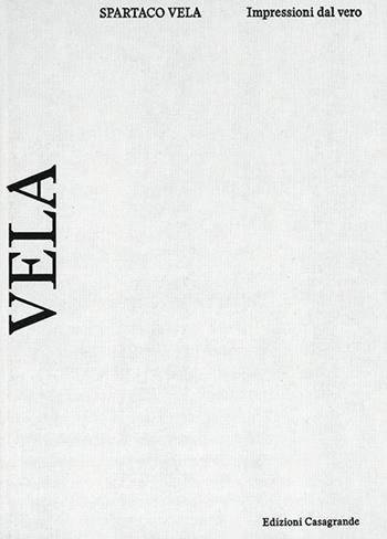 Spartaco Vela. Impressioni dal vero - Spartaco Vela - Libro Casagrande 2024, Arte e fotografia | Libraccio.it