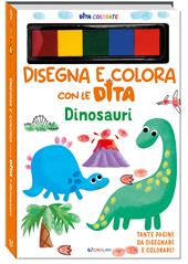 Dinosauri. Disegna e colora con le dita. Ediz. a spirale