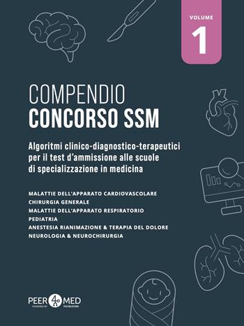 Compendio Concorso SSM. Algoritmi clinico-diagnostico-terapeutici per il test d'ammissione alle scuole di specializzazione in medicina. Vol. 1 - Gabriele Schiaffini - Libro Testbusters 2023 | Libraccio.it