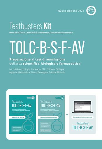 Testbusters Kit TOLC B-S-F-AV. Nuova ediz. Con Simulatore Testbusters  - Libro Testbusters 2024 | Libraccio.it