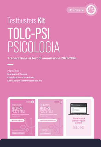 Testbusters TOLC-PSI 2025 - Kit. Con Simulatore Testbusters  - Libro Testbusters 2024 | Libraccio.it