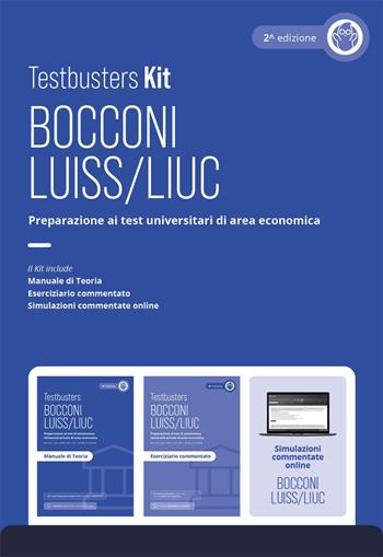 Testbusters Bocconi e LUISS. Kit. Con simulazioni commentate online  - Libro Testbusters 2025 | Libraccio.it