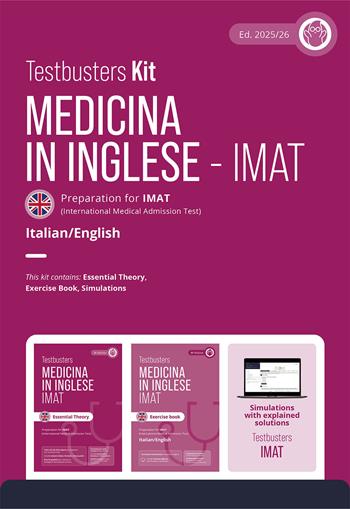 Testbusters. Test di medicina in inglese IMAT. Kit. Preparazione al test IMAT. Con simulazioni commentate  - Libro Testbusters 2025 | Libraccio.it