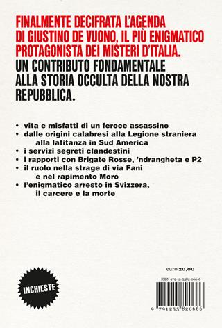 Il legionario. Storia e misfatti di Giustino De Vuono, il più misterioso protagonista degli anni di piombo - Alberto Fittarelli - Libro Ponte alle Grazie 2024, Inchieste | Libraccio.it