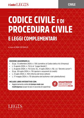 Codice civile e di procedura civile e leggi complementari  - Libro Legislazione Tecnica 2024 | Libraccio.it