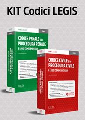 Kit Codici Legis (Codice civile e procedura, Codice penale e procedura, Leggi complementari). Con aggiornamento interattivo online