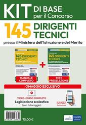 Kit base per il concorso 145 Dirigenti tecnici al Ministero Istruzione. Manuale e test per una preparazione completa. Con software online e videocorso