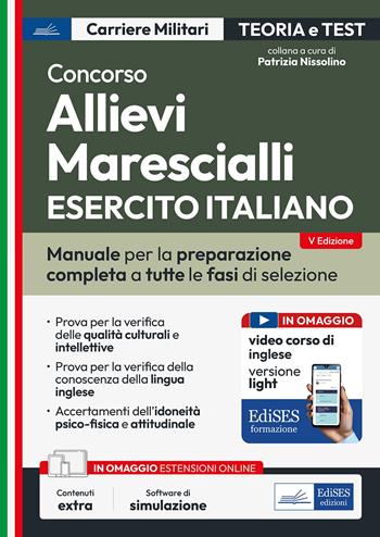 Concorso allievi marescialli Esercito Italiano.  - Libro Edises professioni & concorsi 2025, Carriere militari | Libraccio.it
