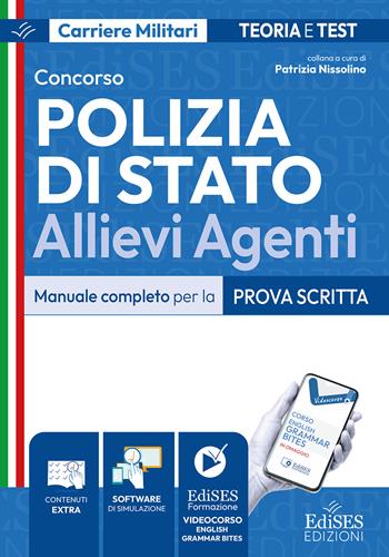 Concorso Allievi Agenti Polizia di Stato. Manuale completo per la prova scritta.  - Libro Edises professioni & concorsi 2026, Carriere militari | Libraccio.it