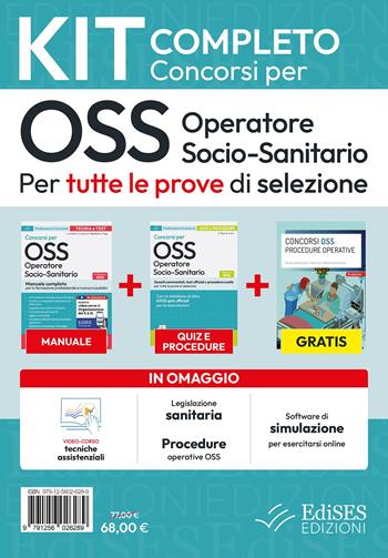 Kit completo concorsi OSS operatore socio-sanitari  - Libro Edises professioni & concorsi 2026, Professioni & concorsi | Libraccio.it