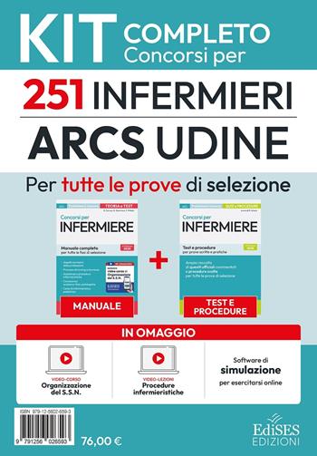 Concorso 251 Infermieri ARCS Udine: kit completo  - Libro Edises professioni & concorsi 2026, Professioni & concorsi | Libraccio.it