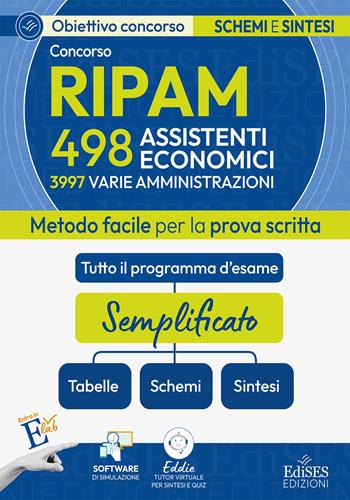 Concorso 3997 assistenti RIPAM: manuale di sintesi per la prova scritta per 498 assistenti economici.  - Libro Edises professioni & concorsi 2026, Obiettivo Concorso | Libraccio.it
