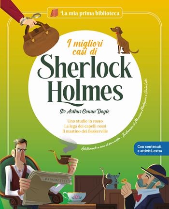 I migliori casi di Sherlock Holmes: Uno studio in rosso-La Lega dei Capelli Rossi-Il mastino dei Baskerville. Ediz. a colori - Arthur Conan Doyle, Sergi Rodríguez, Sara Marconi - Libro Shackleton 2024, La mia prima biblioteca | Libraccio.it