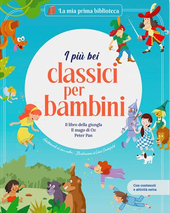 I più bei classici per bambini: Il libro della giungla-Il mago di Oz-Peter Pan. Con contenuti e attività extra. Ediz. a colori - Jordi Solé, Carla Pascual, Sergi Rodríguez - Libro Shackleton 2026, La mia prima biblioteca | Libraccio.it
