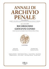 Archivio penale. Rivista quadrimestrale di diritto, procedura e legislazione penale, speciale, europea e comparata (2024)
