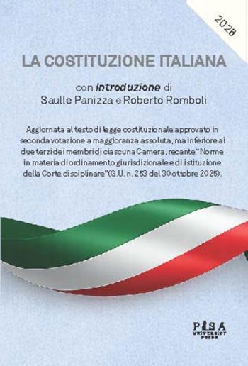 La Costituzione italiana - Saulle Panizza, Roberto Romboli - Libro Pisa University Press 2026 | Libraccio.it