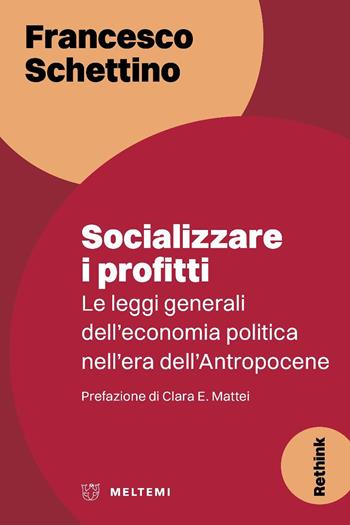 Socializzare i profitti. Le leggi generali dell’economia politica nell’era dell’Antropocene - Francesco Schettino - Libro Meltemi 2025, Rethink | Libraccio.it