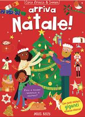 Arriva Natale! Cerca attacca & impara. Ediz. a colori