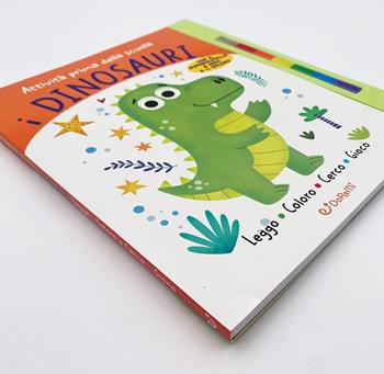 I dinosauri. Attività prima della scuola. Ediz. a colori. Con 6 pastelli a cera - Elizabeth Golding - Libro Doremì Junior 2026, Attività prima della scuola | Libraccio.it
