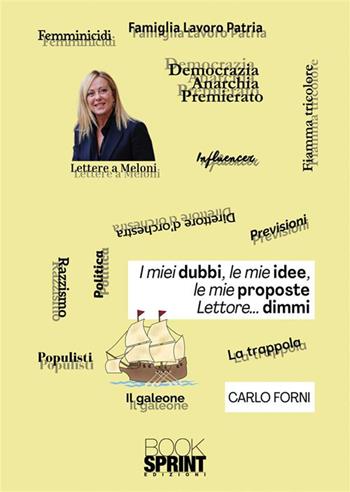 I miei dubbi, le mie idee, le mie proposte - Carlo Forni - Libro BooksprintEdizioni 2024 | Libraccio.it