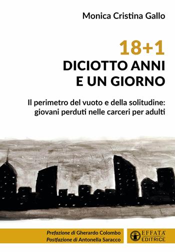 18+1. Diciotto anni e un giorno. Il perimetro del vuoto e della solitudine: giovani perduti nelle carceri per adulti - Monica Cristina Gallo - Libro Effatà Editrice 2025, Conoscere e agire | Libraccio.it